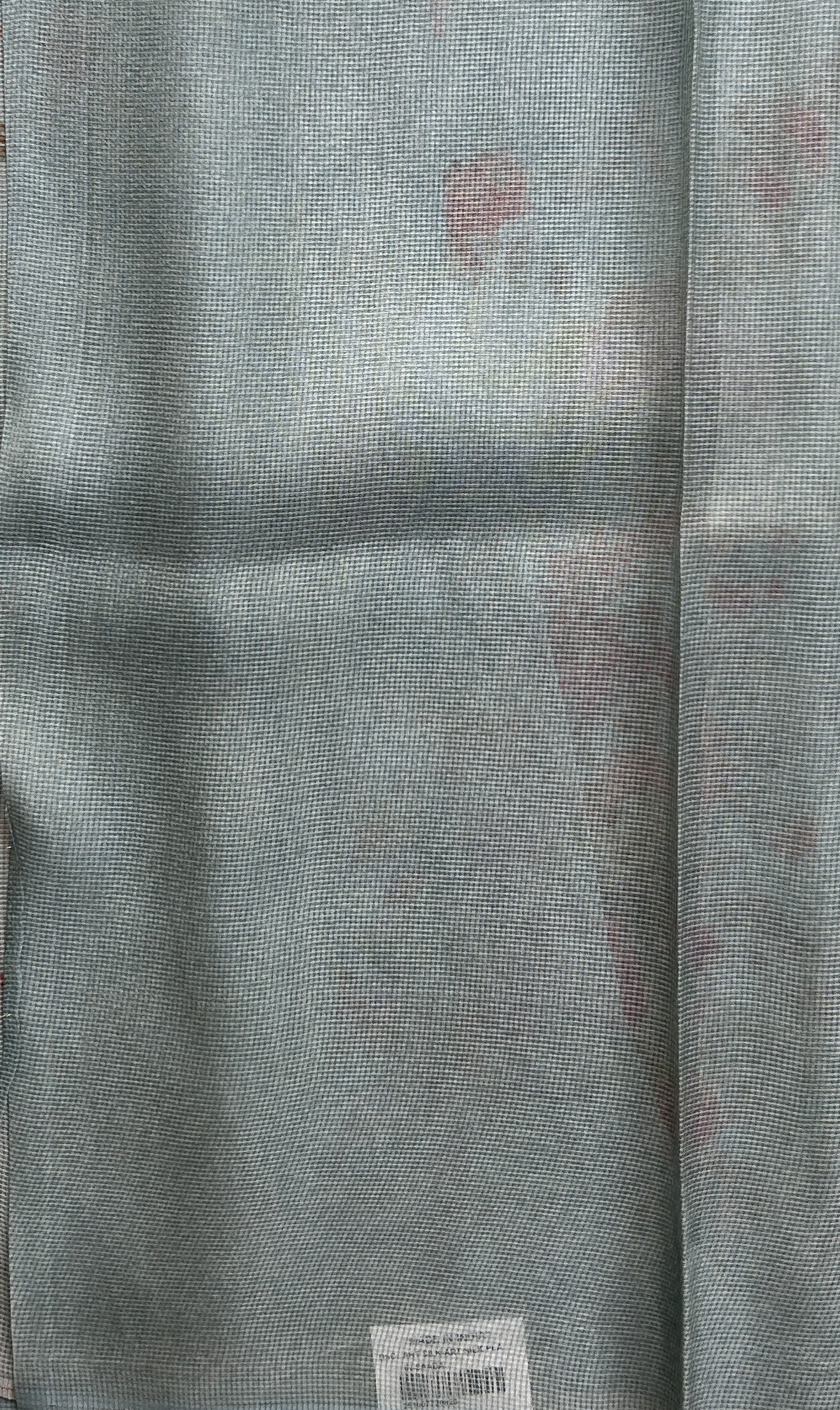 Banarasi Fancy Kota Sky Blue Colored Borderless Saree Complemented With Digital Print. - Sampradaya Designer Studio