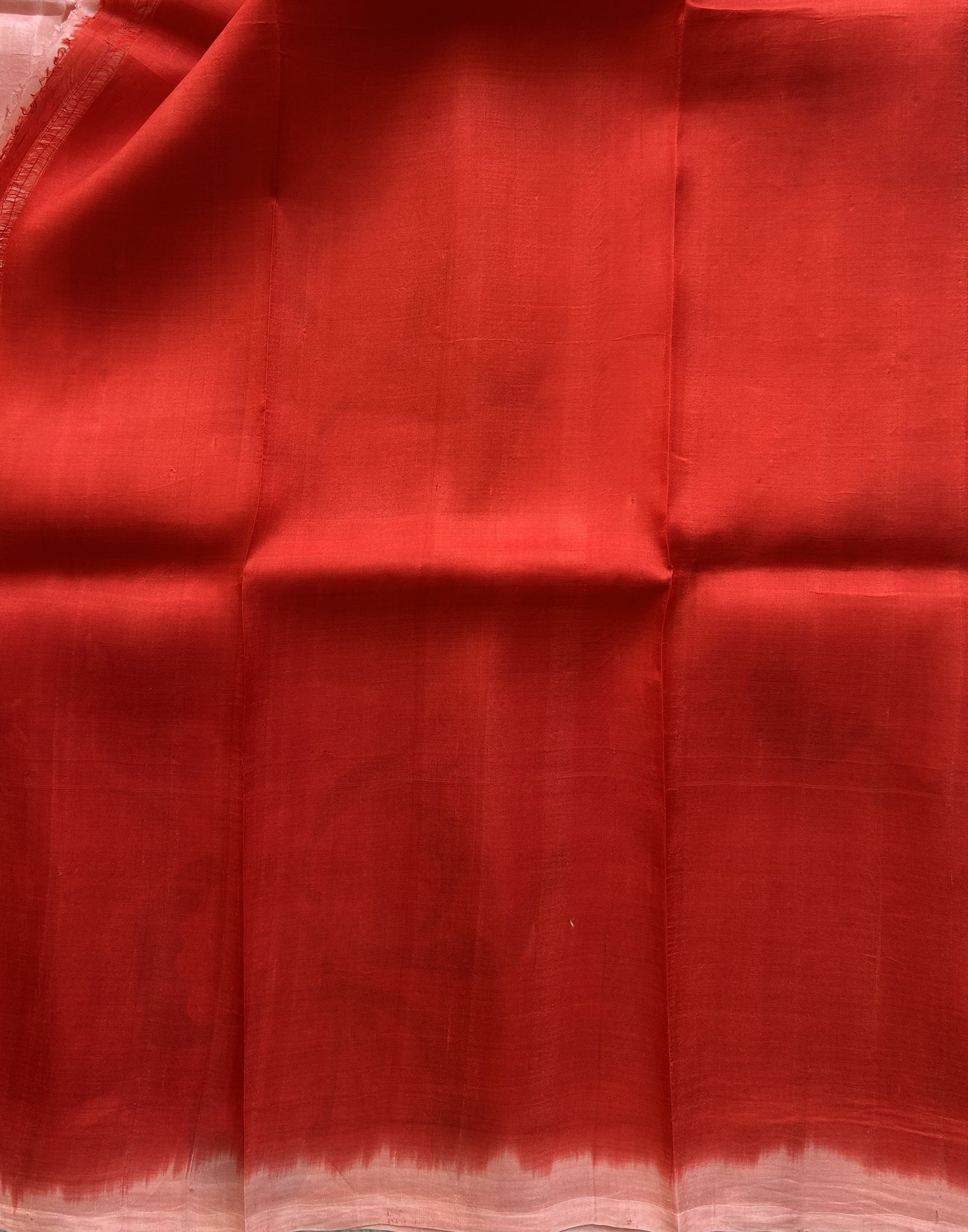 Peach Pink Tussar Silk Saree featuring Hand-Painted Artisan Work  | Pure Handloom | Silk Mark Certified - Sampradaya Designer Studio