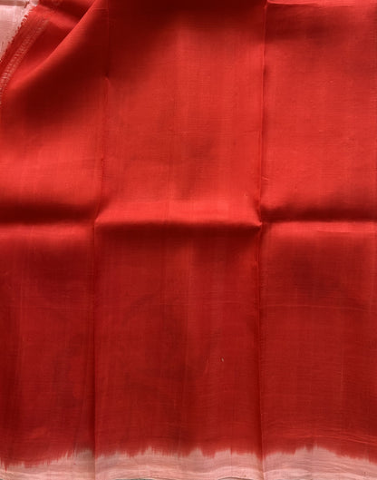 Peach Pink Tussar Silk Saree featuring Hand-Painted Artisan Work  | Pure Handloom | Silk Mark Certified