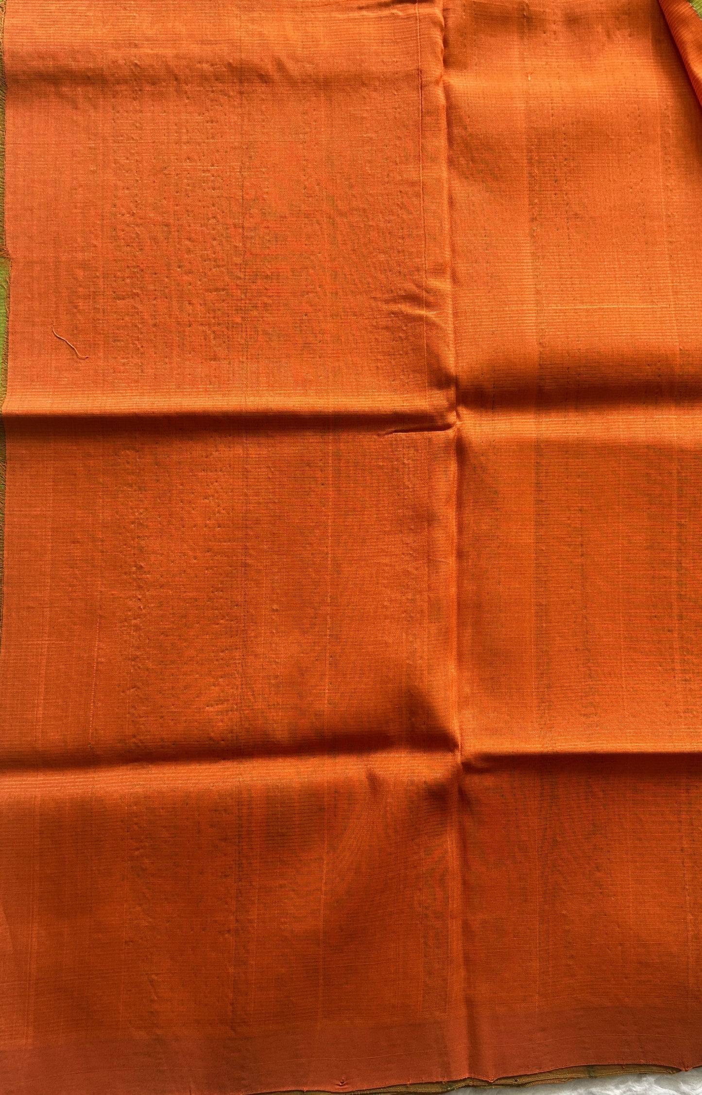 Mangalagiri Plain Pattu Saree Light Green colored complemented with a No Border. - Sampradaya Designer Studio