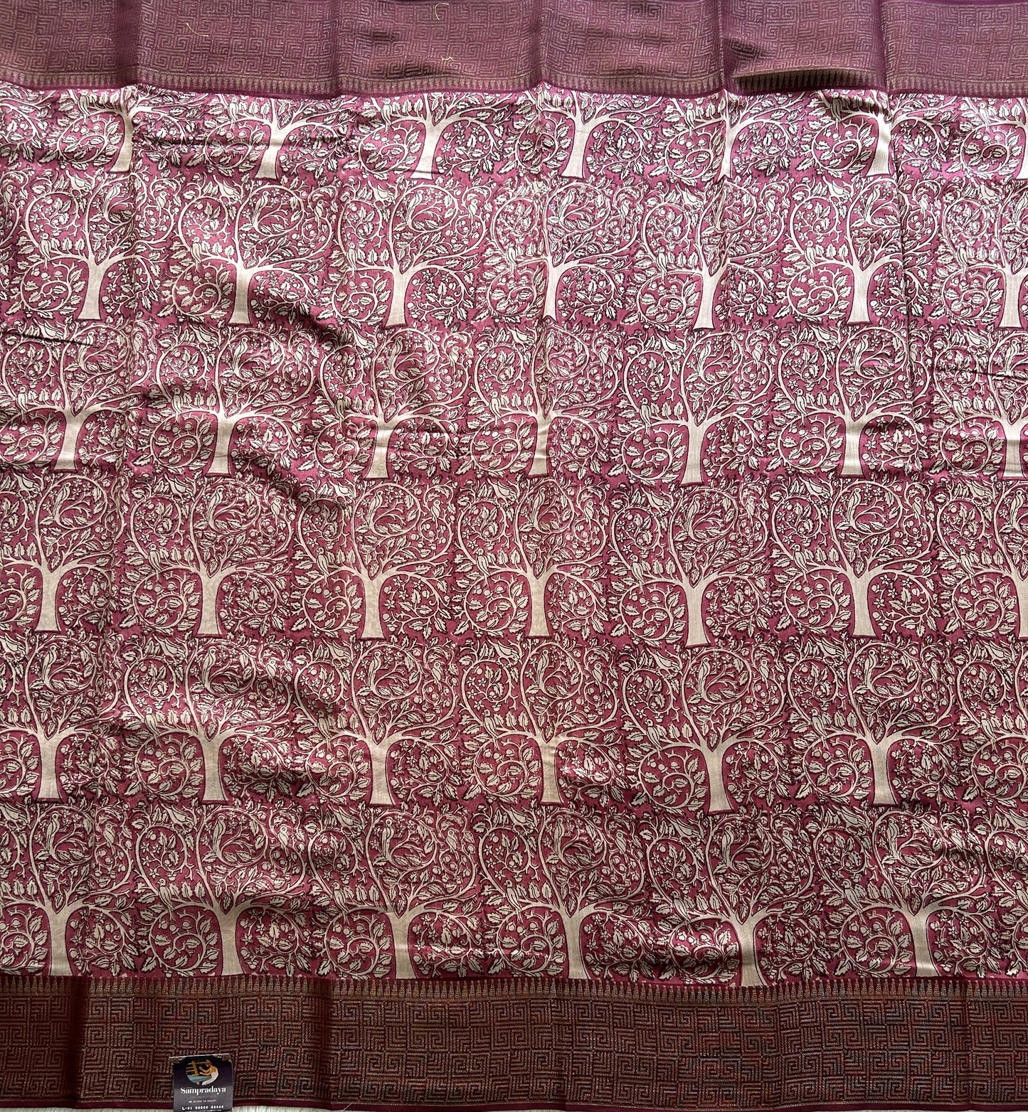 Onion Pink Maheshwari  Cotton Saree for Women - Elegant Office & Daily Wear.