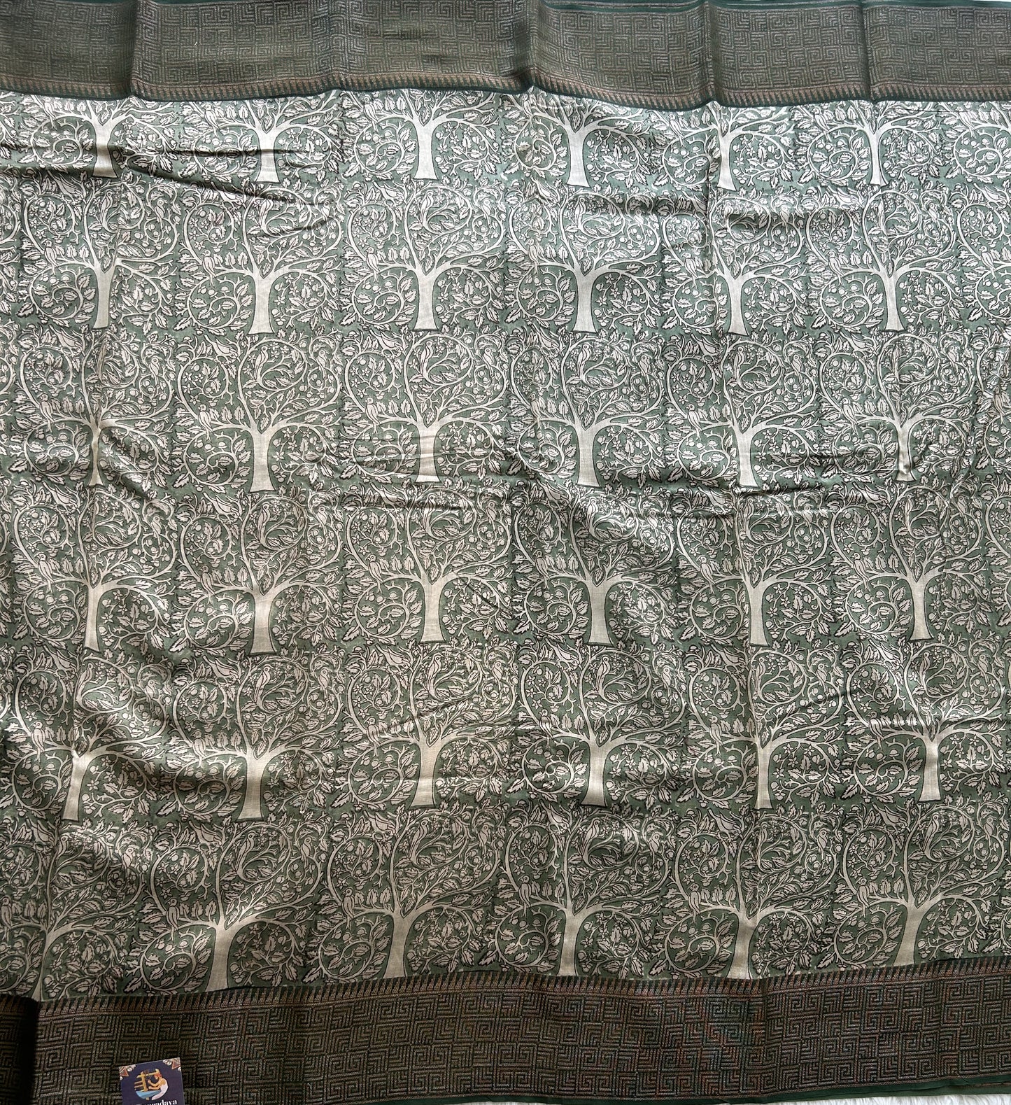 Green Maheshwari  Cotton Saree For Women - Elegant Office & Daily Wear.