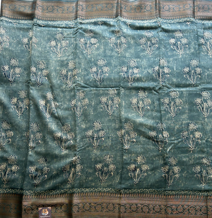 Blue Maheshwari  Cotton Saree For Women - Elegant Office & Daily Wear.