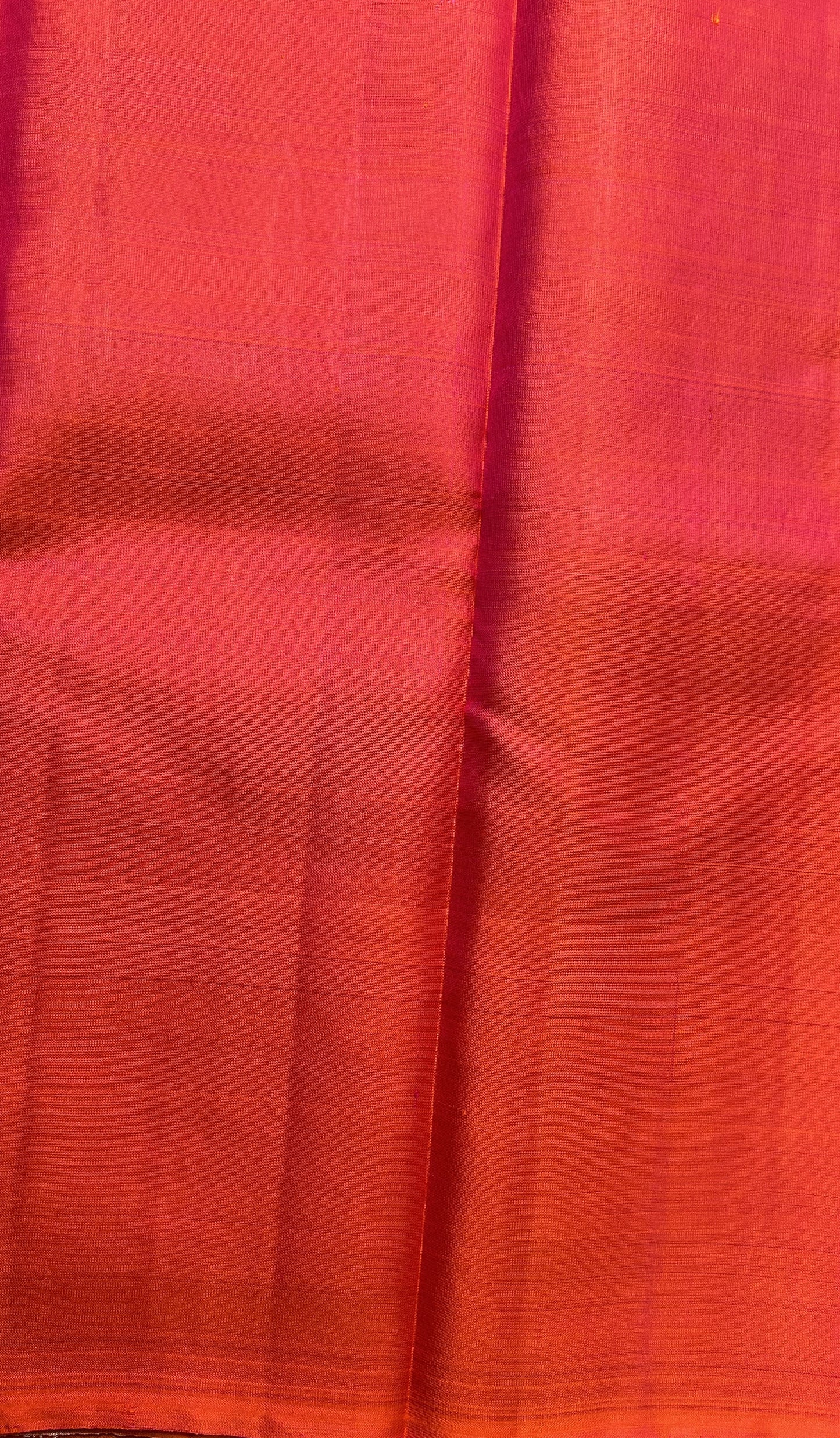 Kanjivaram Festive Silk Saree Beige colored Saree complemented with a Orange Colored Kanchi border. - Sampradaya Designer Studio