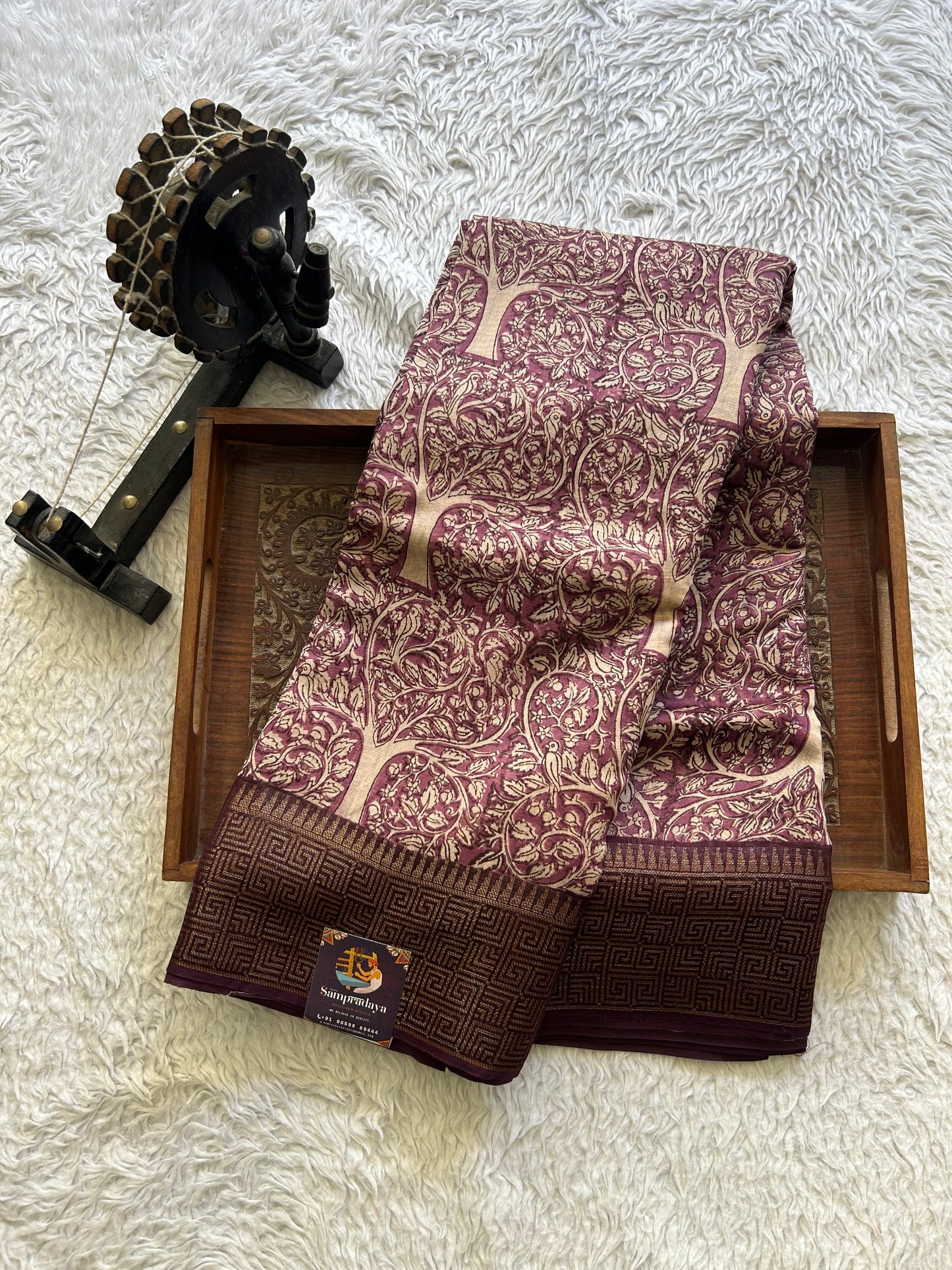 Violet Maheshwari  Cotton Saree For Women - Elegant Office & Daily Wear.