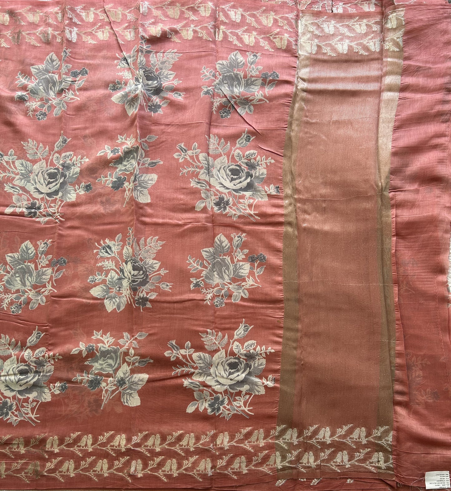 Peach Maheshwari  Cotton Saree For Women - Elegant Office & Daily Wear