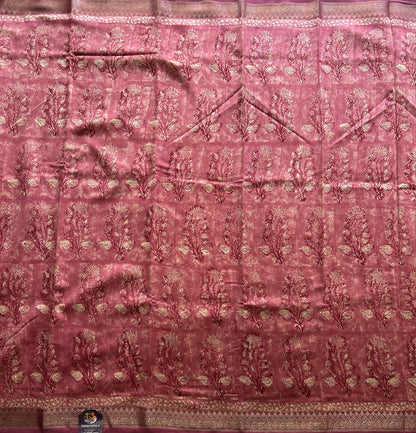Onion Pink Maheshwari  Cotton Saree for Women - Elegant Office & Daily Wear.