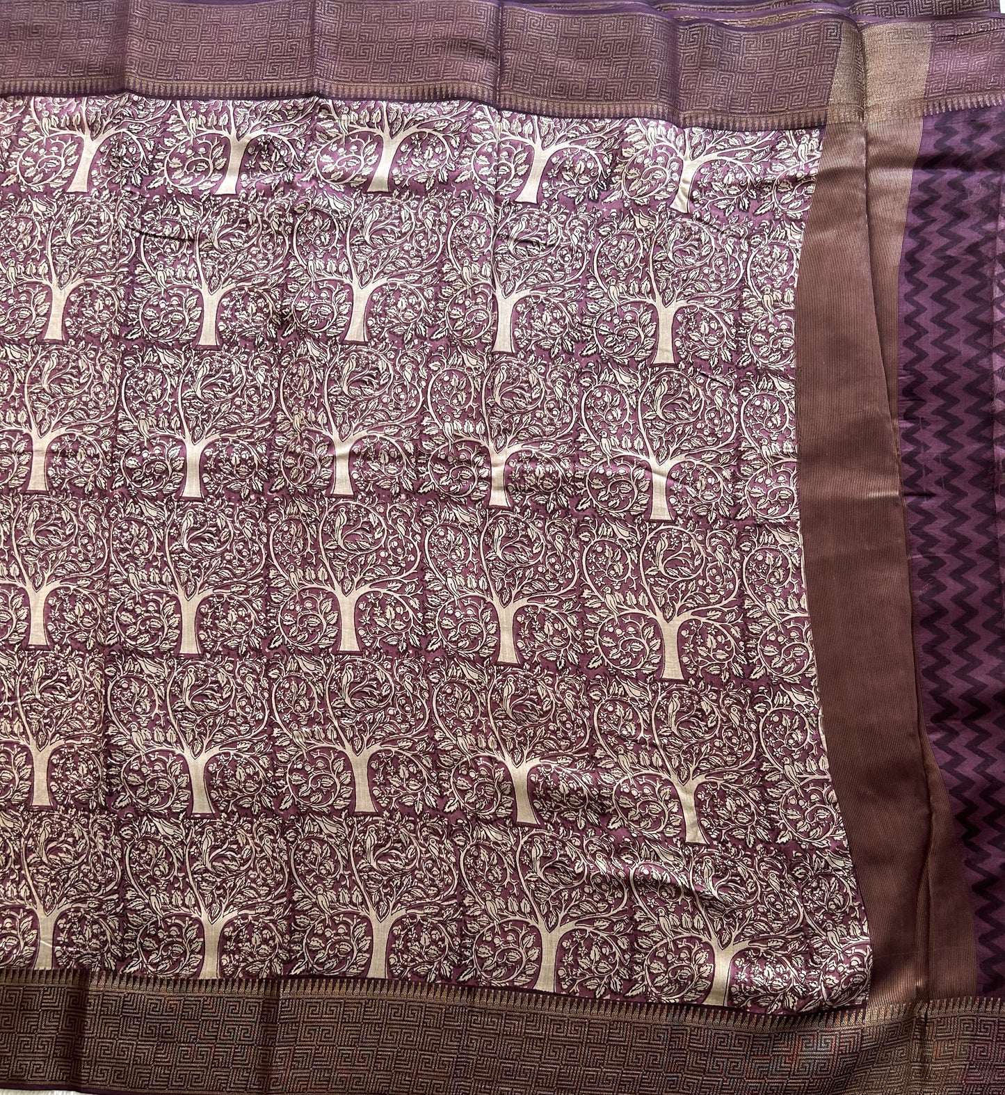 Violet Maheshwari  Cotton Saree For Women - Elegant Office & Daily Wear.