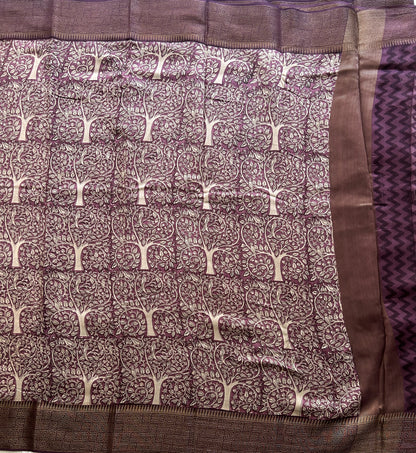 Violet Maheshwari  Cotton Saree For Women - Elegant Office & Daily Wear.