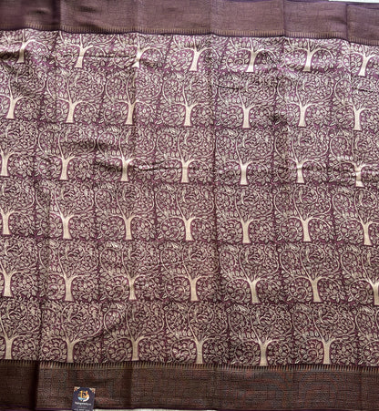 Violet Maheshwari  Cotton Saree For Women - Elegant Office & Daily Wear.