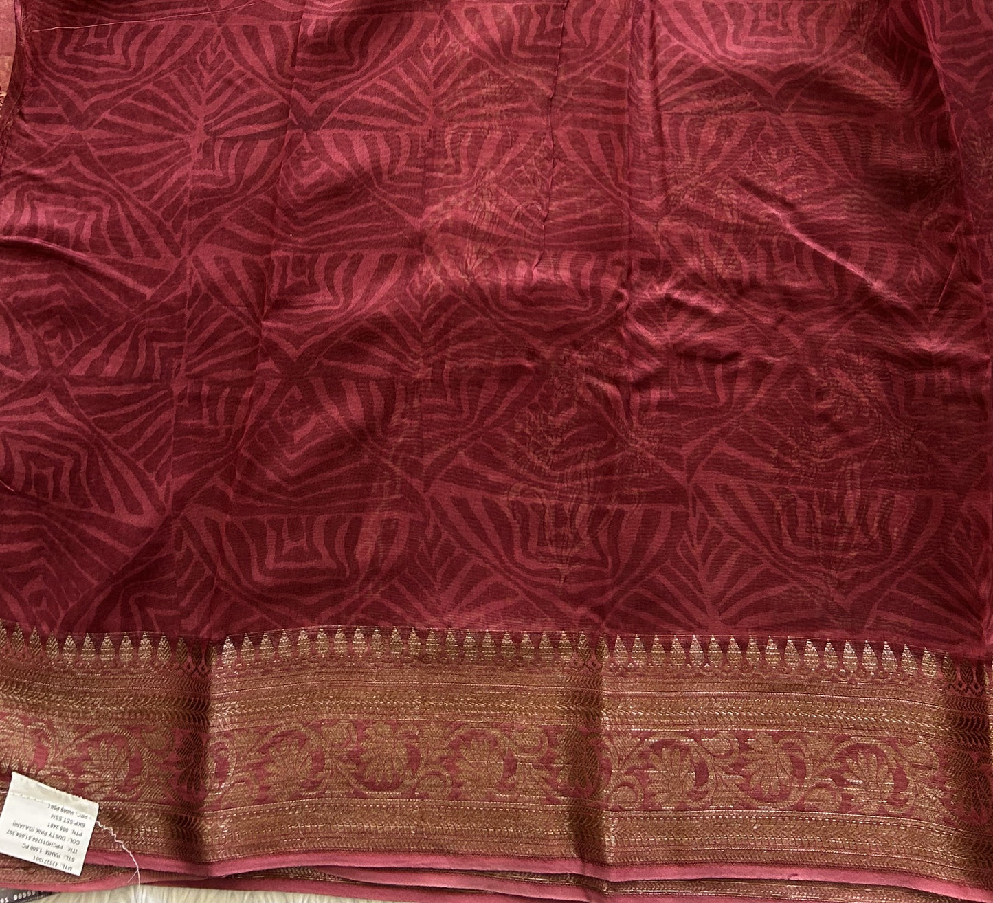 Onion Pink Maheshwari  Cotton Saree for Women - Elegant Office & Daily Wear.