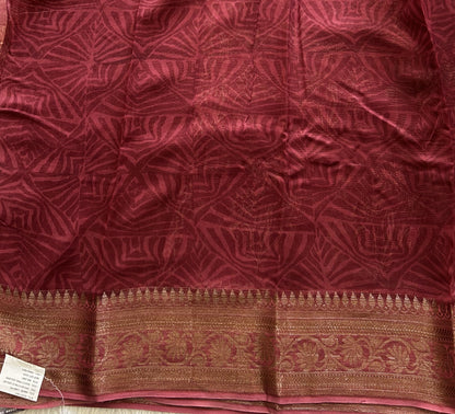 Onion Pink Maheshwari  Cotton Saree for Women - Elegant Office & Daily Wear.