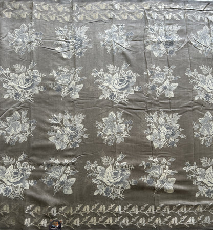 Gray Maheshwari  Cotton Saree for Women - Elegant Office & Daily Wear.