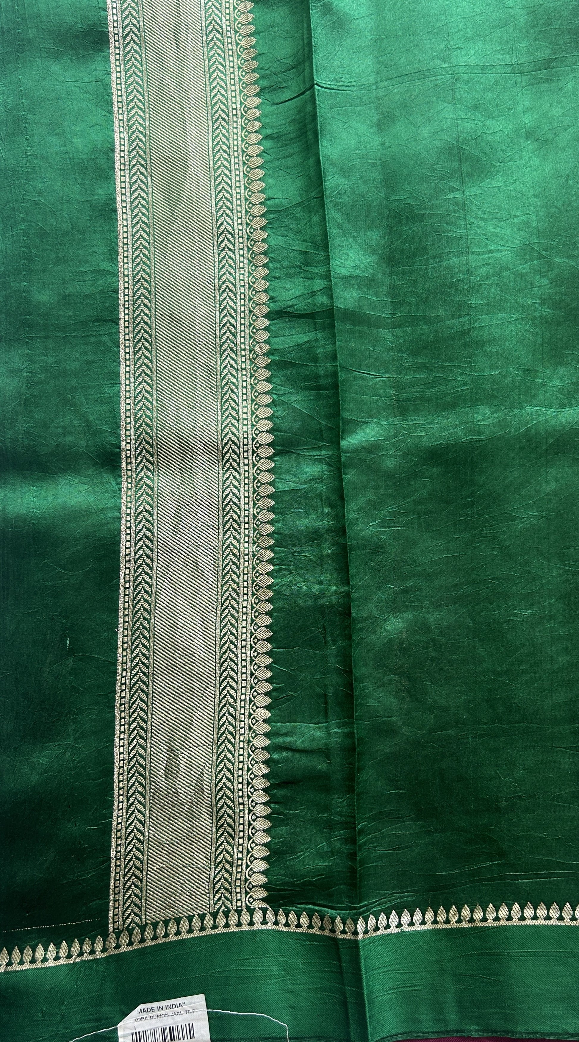 Dupion Silk Saree Purple Colored Complemented with a Zari Border. - Sampradaya Designer Studio