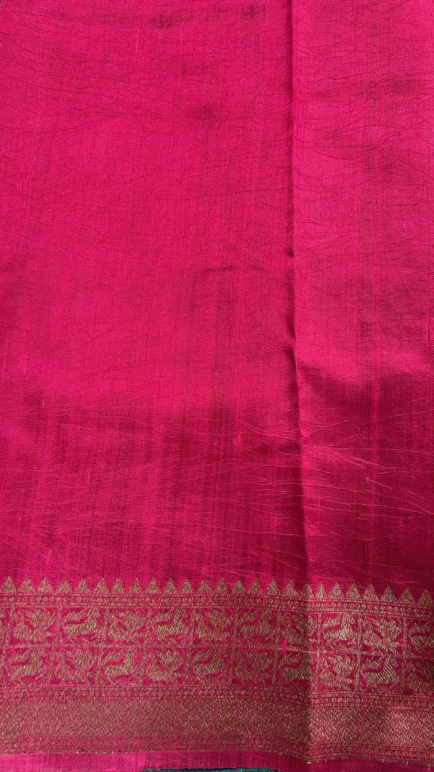 Banarasi Raw Silk Sarees Rama Green Colored Complemented With a Intricate Weaving Border - Sampradaya Designer Studio