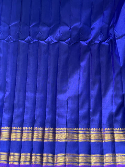 Pink Gadwal Silk Saree with Gold Zari Border — Pure Handloom | Silk Mark Certified