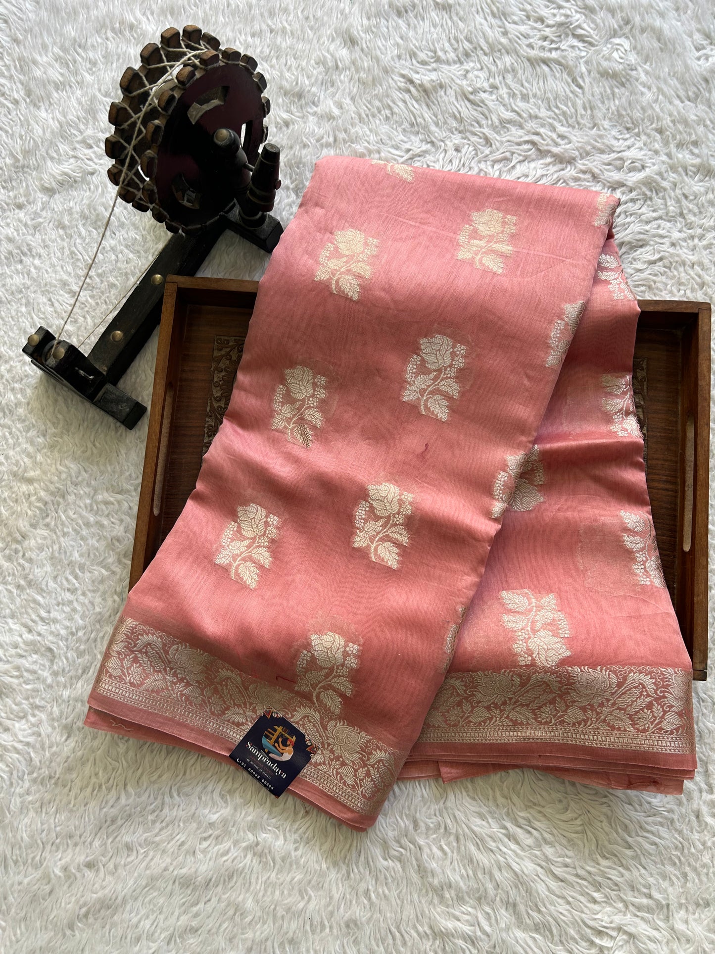 Pink Maheshwari  Cotton Saree For Women - Elegant Office & Daily Wear.
