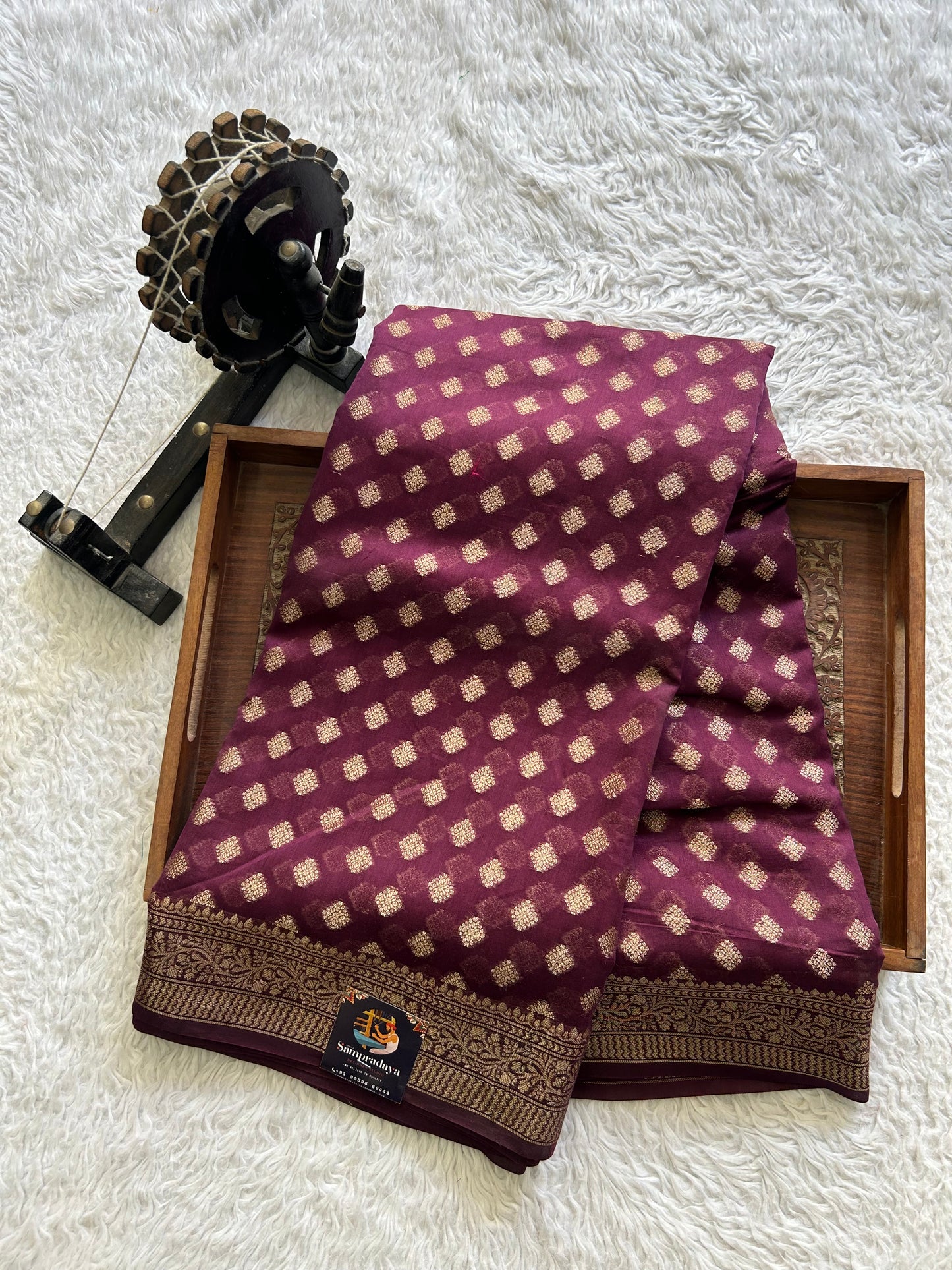 Violet Maheshwari  Cotton Saree For Women - Elegant Office & Daily Wear.