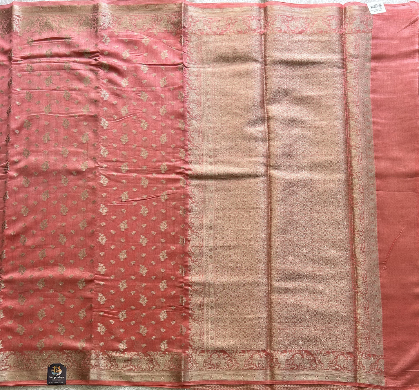 Pink Maheshwari  Cotton Saree For Women - Elegant Office & Daily Wear.