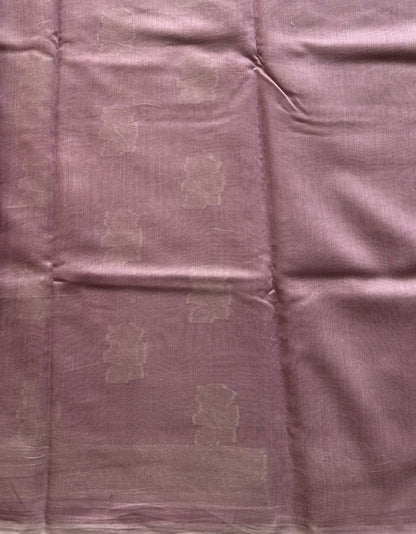 Lavender Maheshwari  Cotton Saree For Women - Elegant Office & Daily Wear.