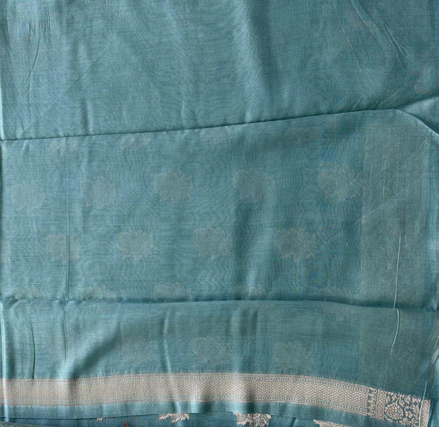 Blue Maheshwari  Cotton Saree For Women - Elegant Office & Daily Wear.