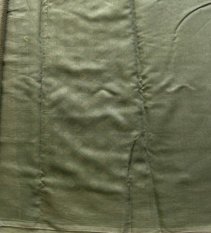 Green Maheshwari  Cotton Saree For Women - Elegant Office & Daily Wear.