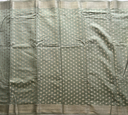 Green Maheshwari  Cotton Saree For Women - Elegant Office & Daily Wear.