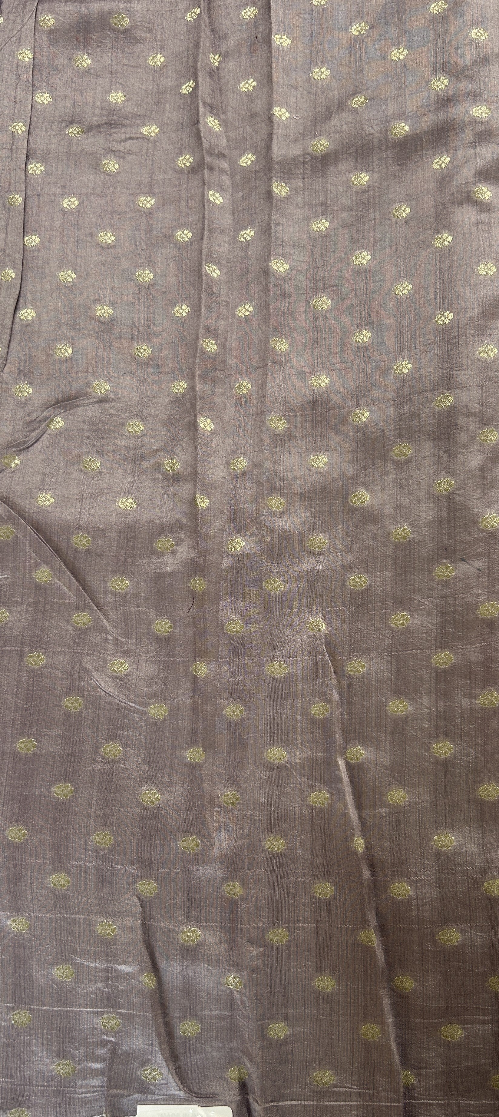 Banarasi Kora Silk Saree Light Lavender Colored Complemented with a Scallop Border. - Sampradaya Designer Studio