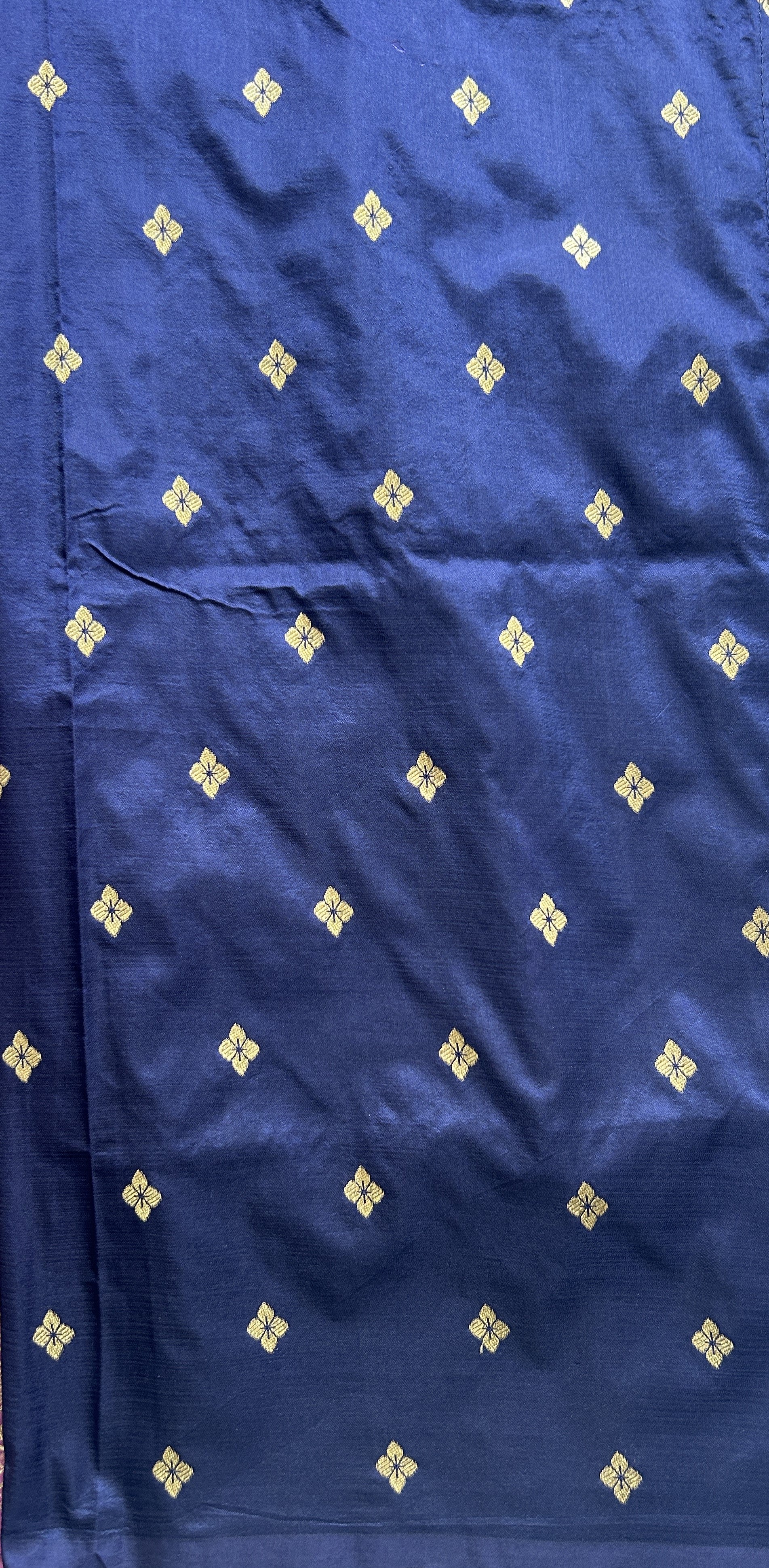 Semi Tussar Saree Lavender Colored Complemented with a Borderless. - Sampradaya Designer Studio