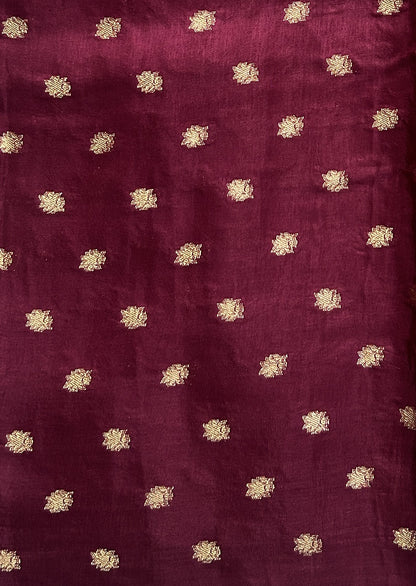 Satin Silk Saree Grey Colored Complemented with a Zari Border. - Sampradaya Designer Studio