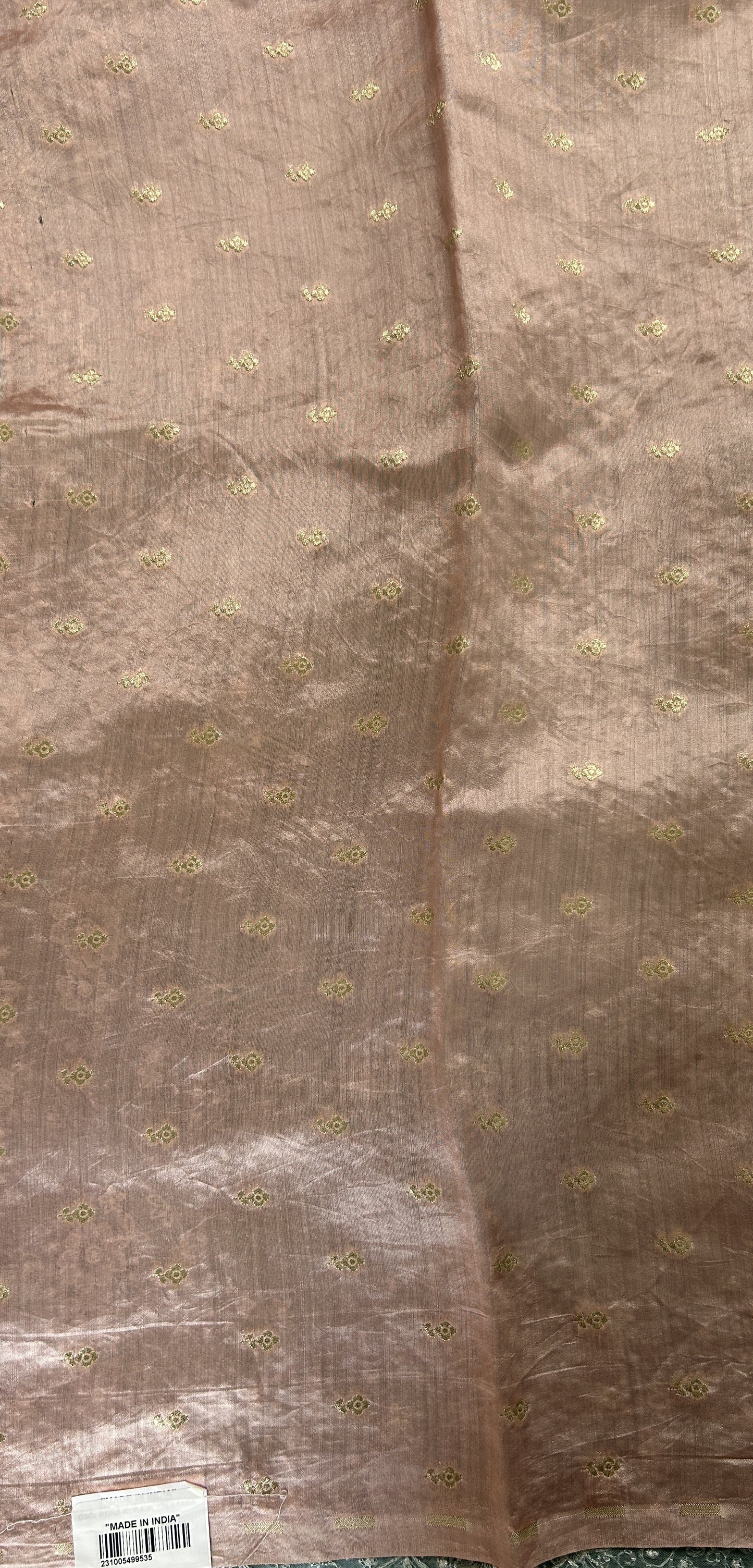 Banarasi Kora Silk Saree Sea Blue Colored Complemented with a Scallop Border. - Sampradaya Designer Studio