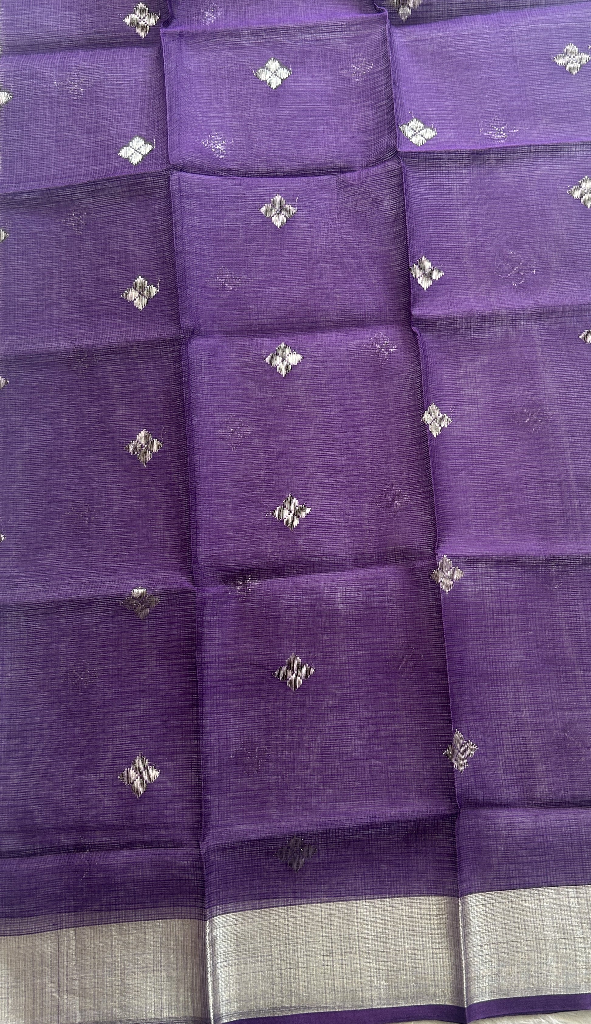 Pure Zarikota Saree Light Pink Colored Complemented with a Zari border. - Sampradaya Designer Studio