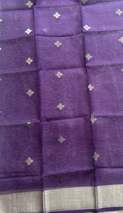 Pure Zarikota Saree Light Pink Colored Complemented with a Zari border. - Sampradaya Designer Studio