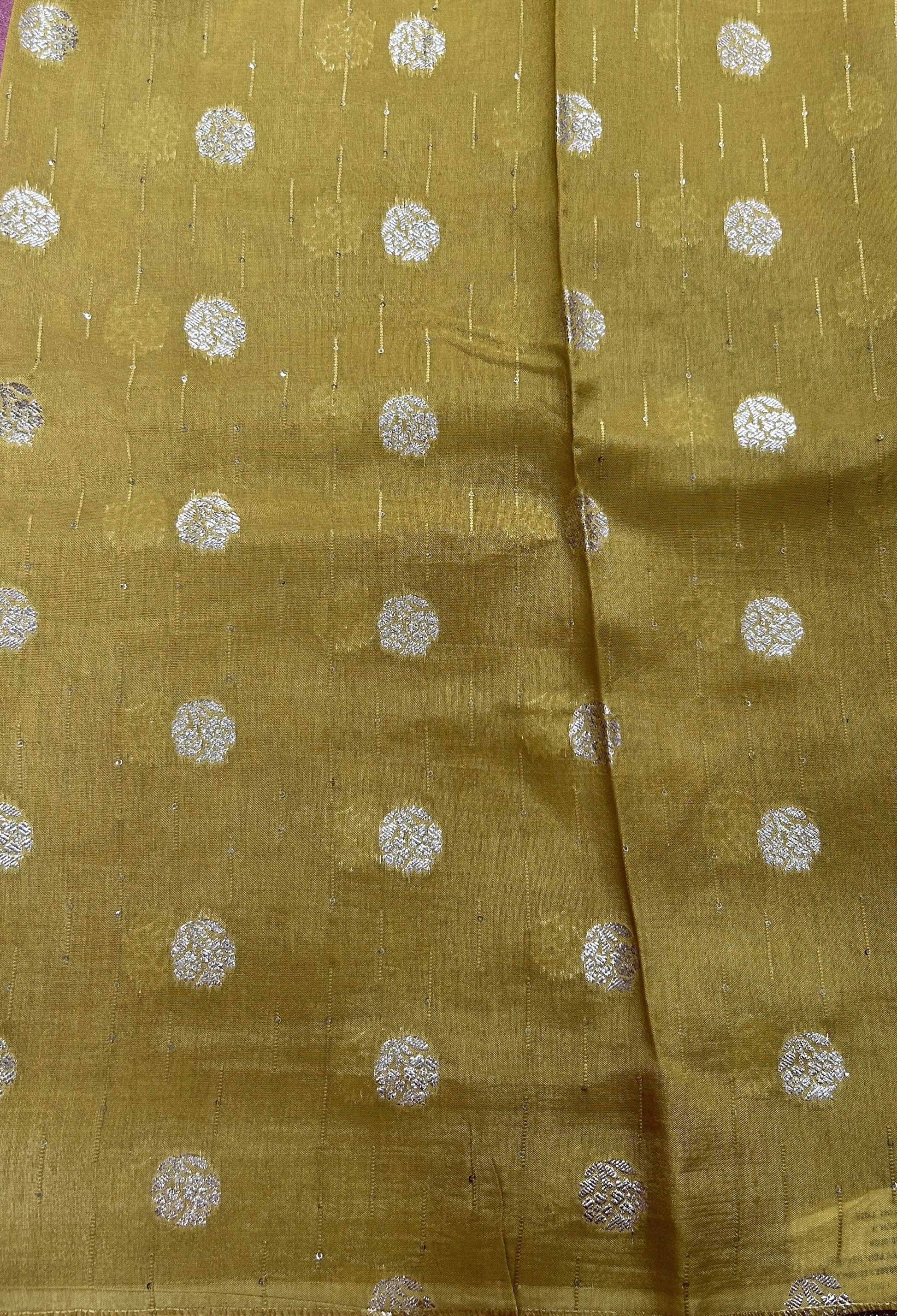 Satin Georgette Saree Soft Pink Colored Complemented with a Zari Border. - Sampradaya Designer Studio