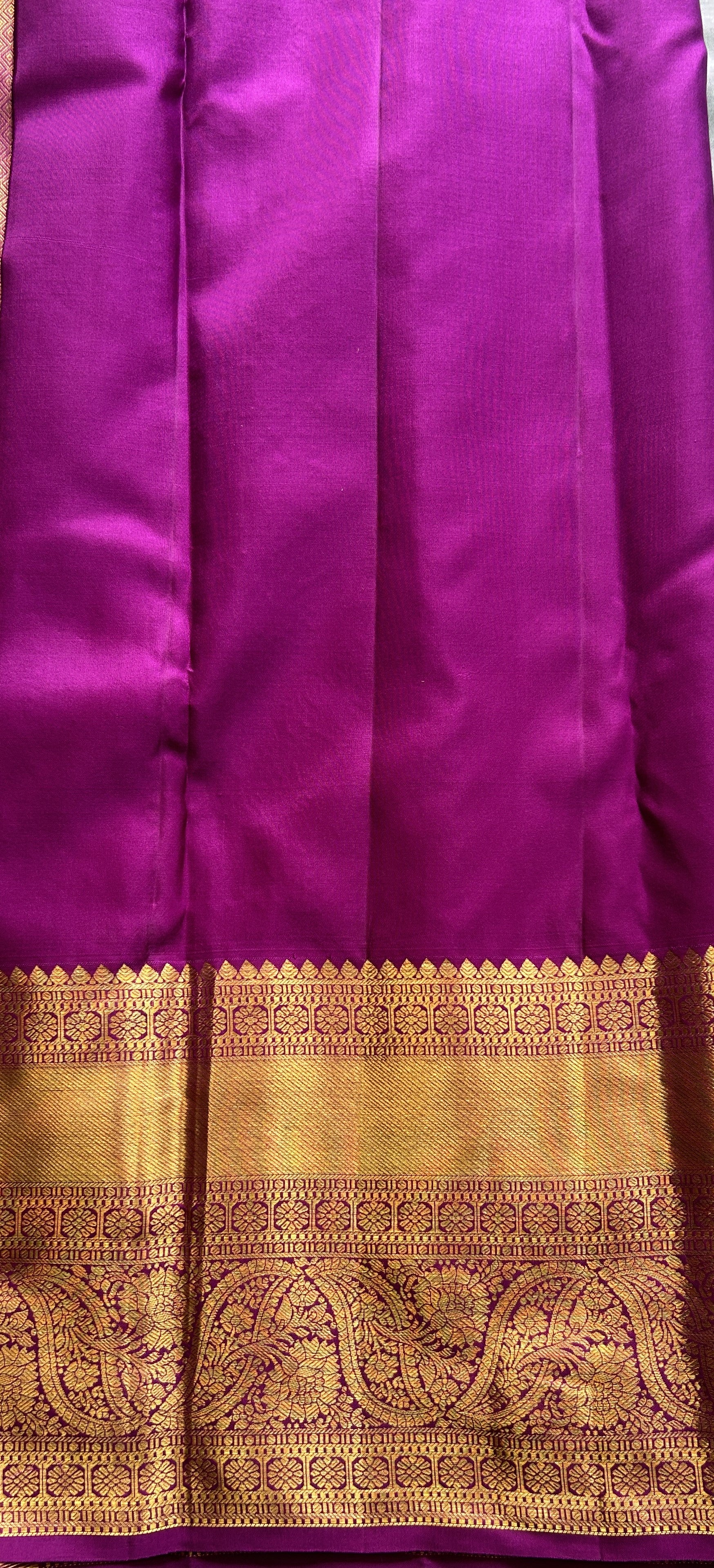 Kanjivaram Bridal Silk Saree Aqua Blue colored complemented with a Zari border. - Sampradaya Designer Studio