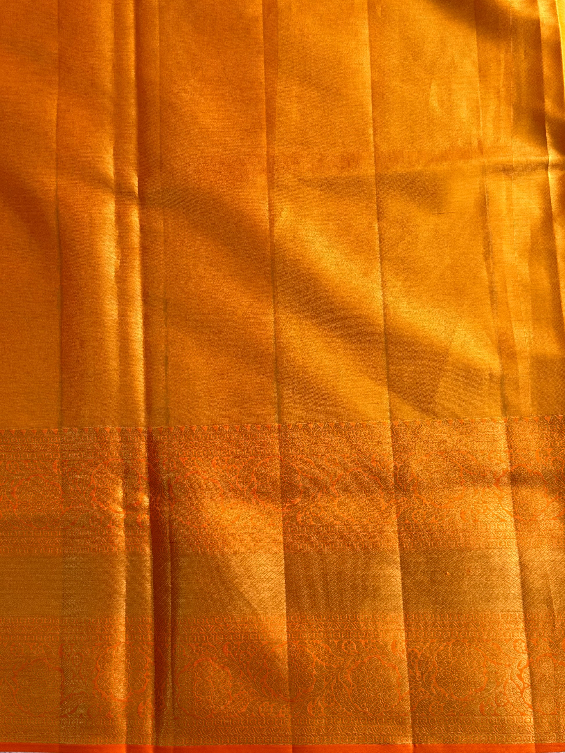 Green Kanjivaram Bridal Silk Saree With Gold Zari Border  | Handloom | Silk Mark Certified - Sampradaya Designer Studio