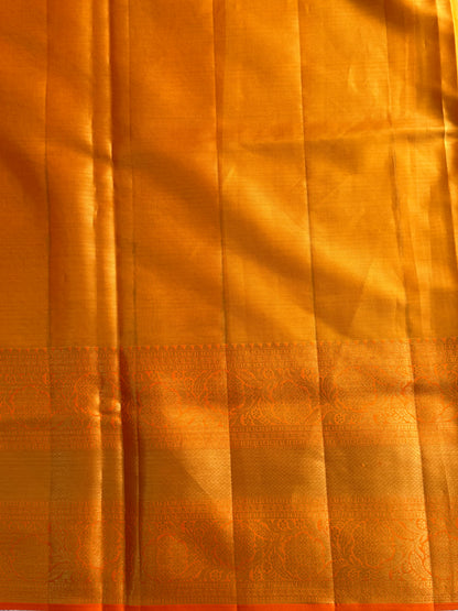 Green Kanjivaram Bridal Silk Saree With Gold Zari Border  | Handloom | Silk Mark Certified - Sampradaya Designer Studio