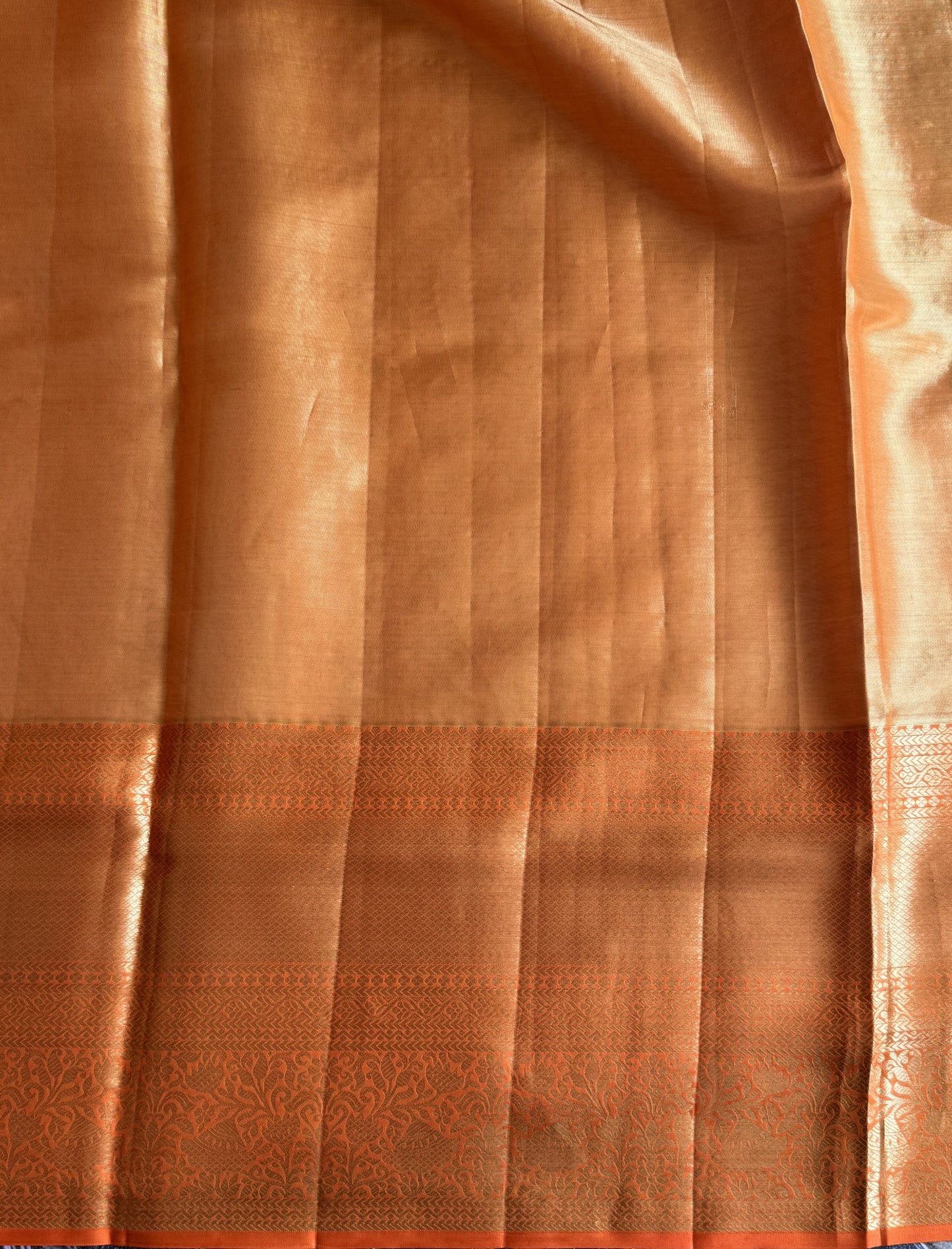 Blue Kanjivaram Bridal Silk Saree With Gold Zari Border  | Handloom | Silk Mark Certified - Sampradaya Designer Studio