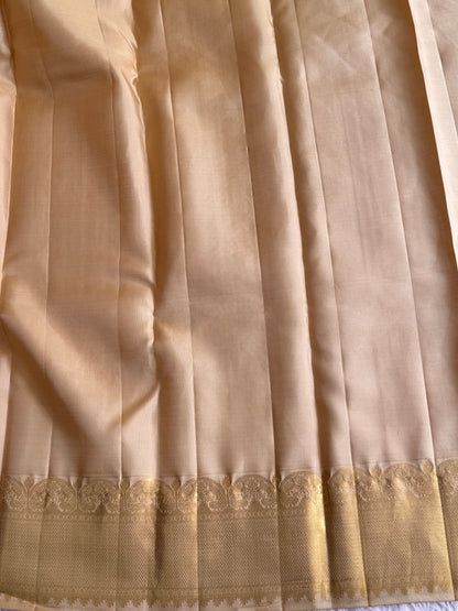 Pink Kanjivaram Silk Saree | Weaving Border With Checks & Floral Butta | Handloom | Silk Mark Certified
