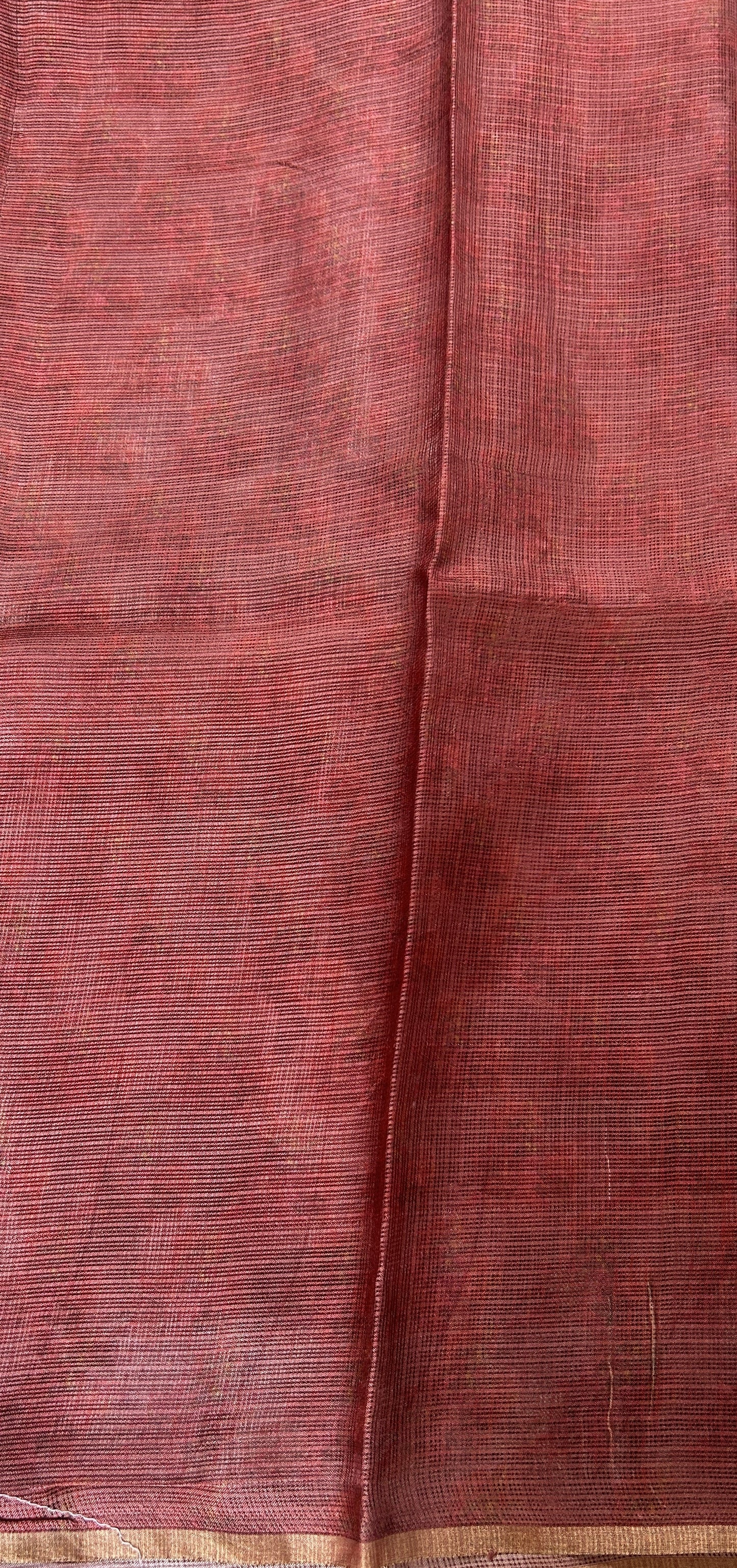 Silk kota Saree Sea Green colored Complemented with a Borderless Saree. - Sampradaya Designer Studio