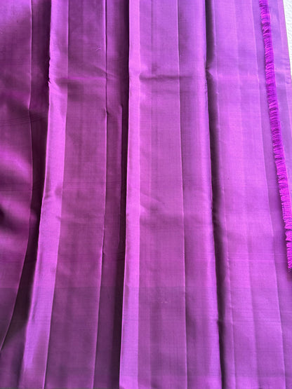 Pure Kanjivaram Silk Saree | Cream With Gold Zari Border | Handloom | Silk Mark Certified