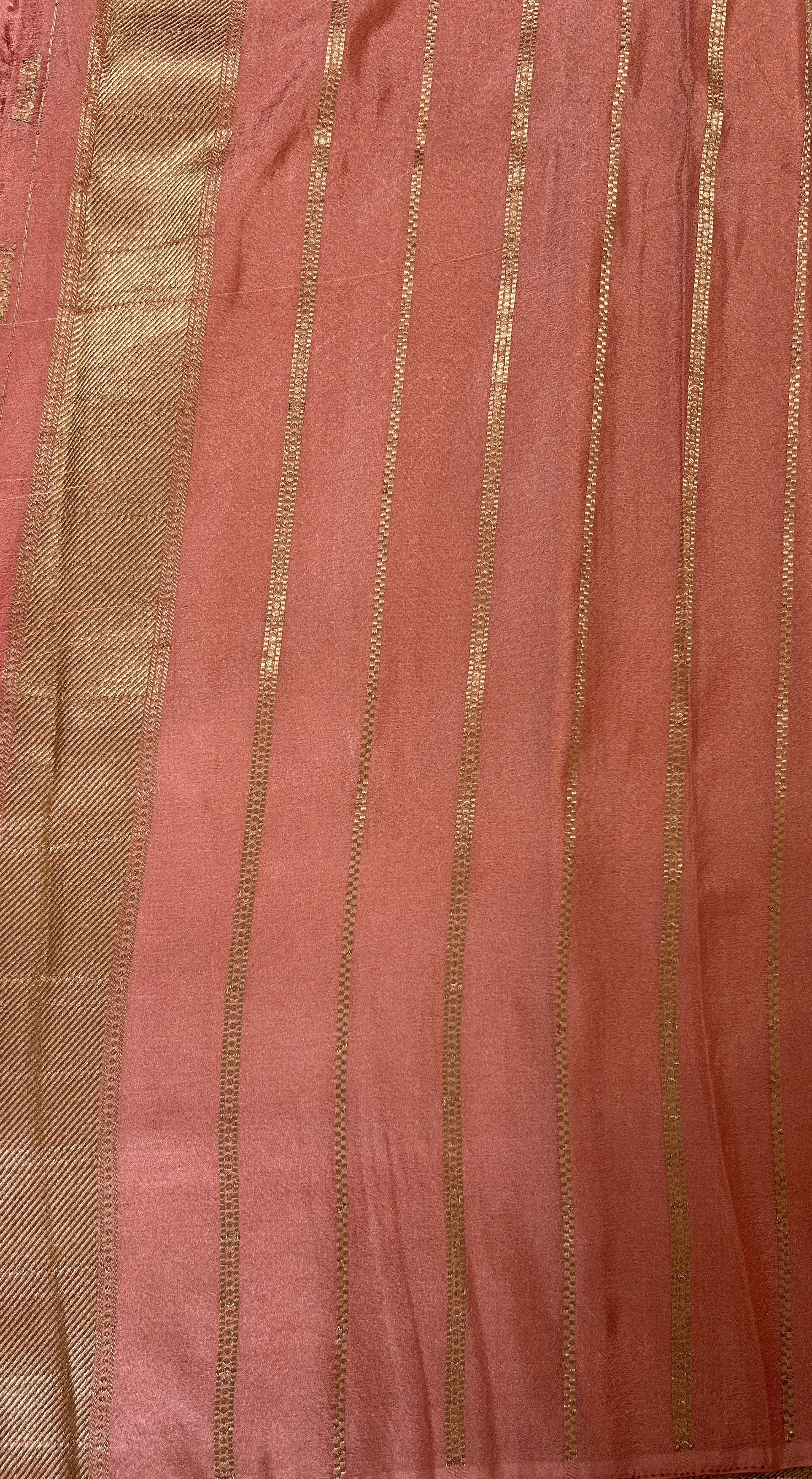 Banarasi Fancy Saree Pink Colored Complemented with a Zari Border. - Sampradaya Designer Studio