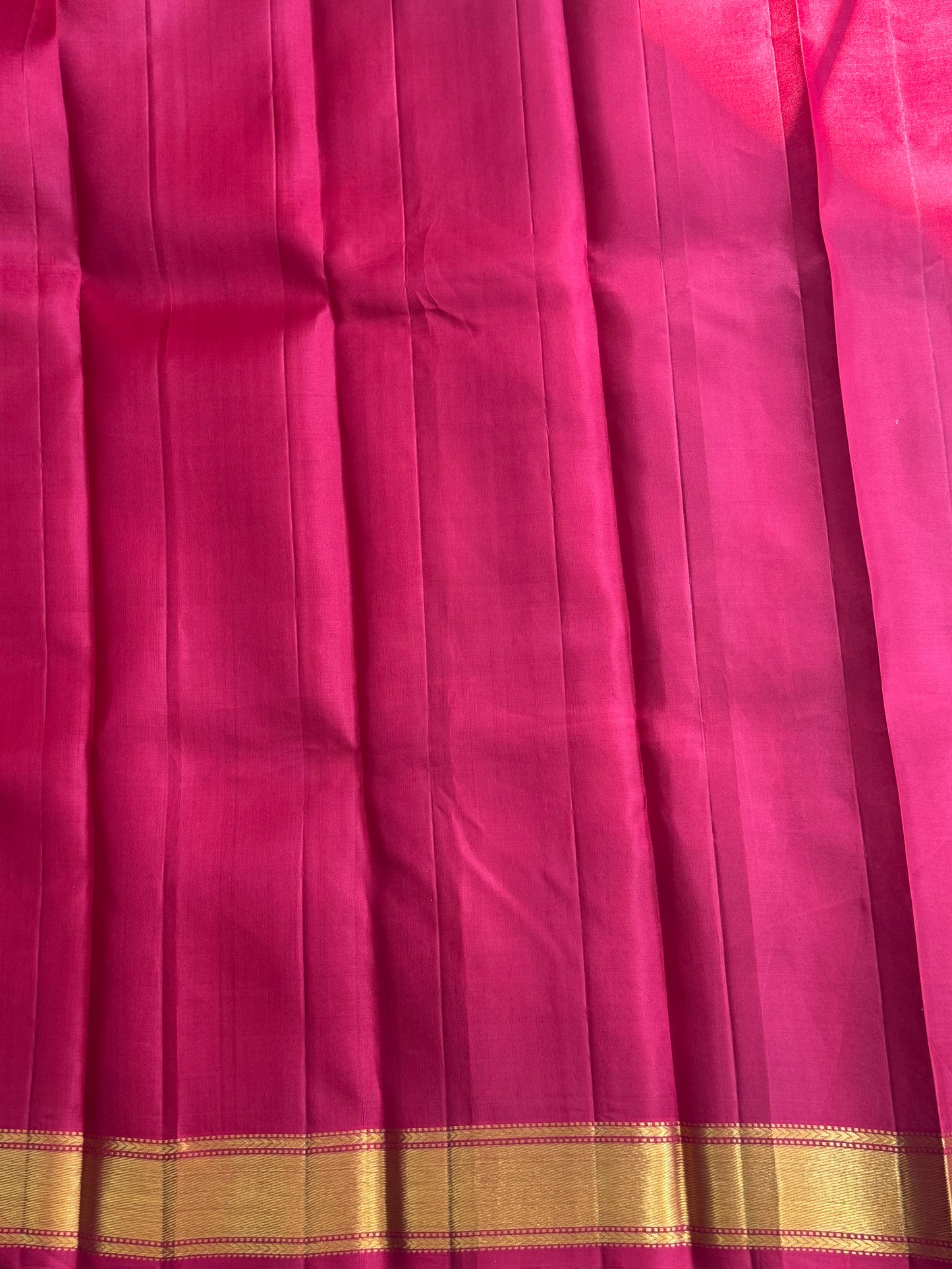 Pure Kanjivaram Silk Saree | Maroon With Gold Zari Border | Handloom | Silk Mark Certified