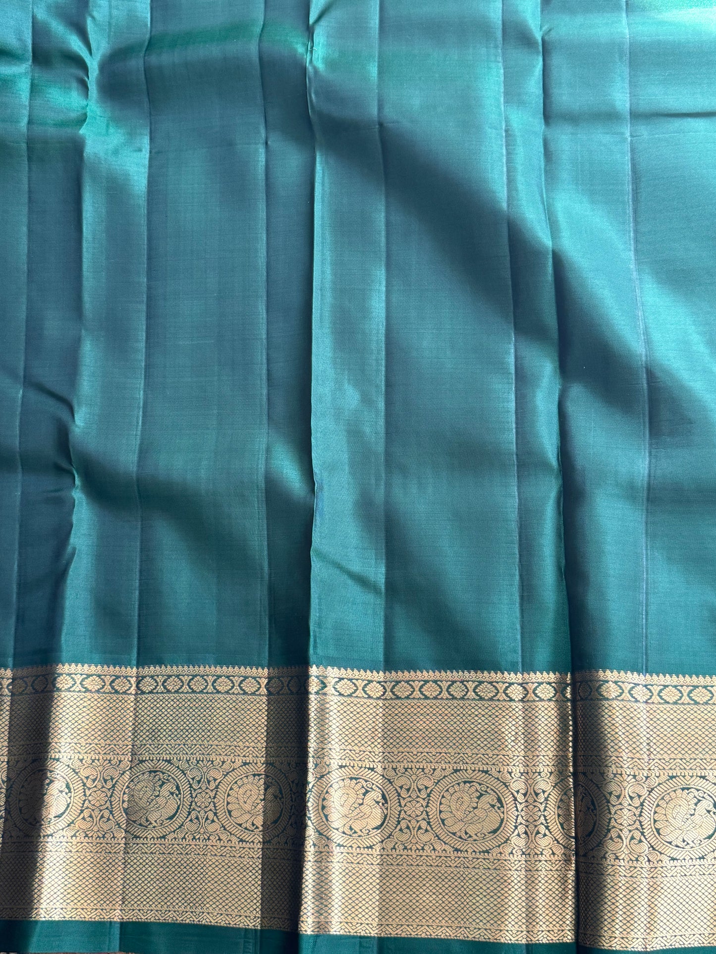 Purple Pure Kanjivaram Silk Saree |  Weaving Border With Checks Butta | Handloom | Silk Mark Certified