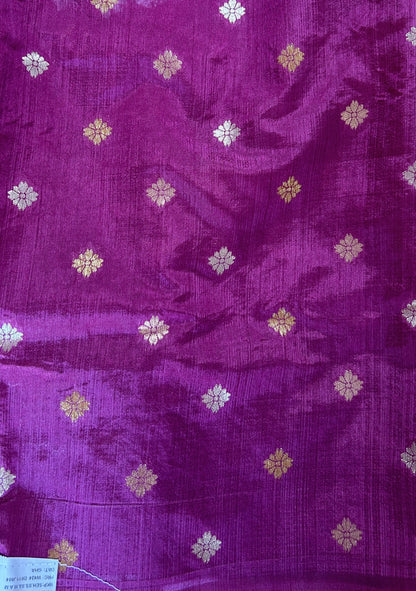 Semi Raw Silk Saree Beige Colored Complemented with a Zari Border. - Sampradaya Designer Studio