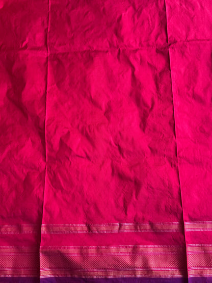 Beige Pochampally Ikkat Silk Saree with Zari Border | Pure Handloom, Silk Mark Certified