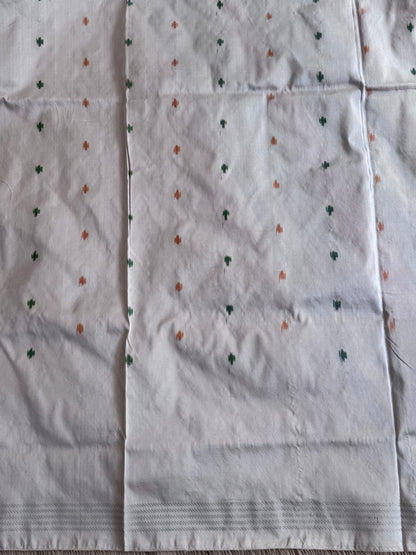 Musted Pochampally Ikkat Silk Saree with Zari Border | Pure Handloom, Silk Mark Certified