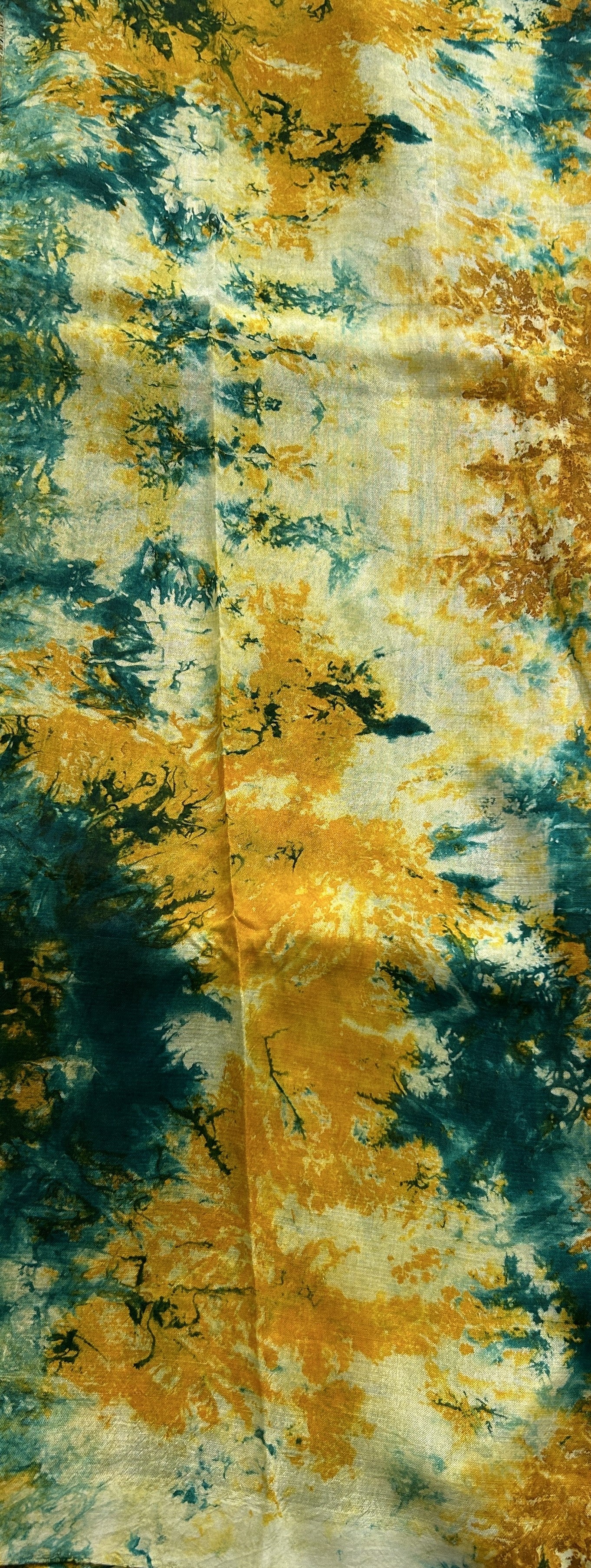 Mangalagiri Pattu Shibori Saree Sea Green colored complemented with a Borderless. - Sampradaya Designer Studio