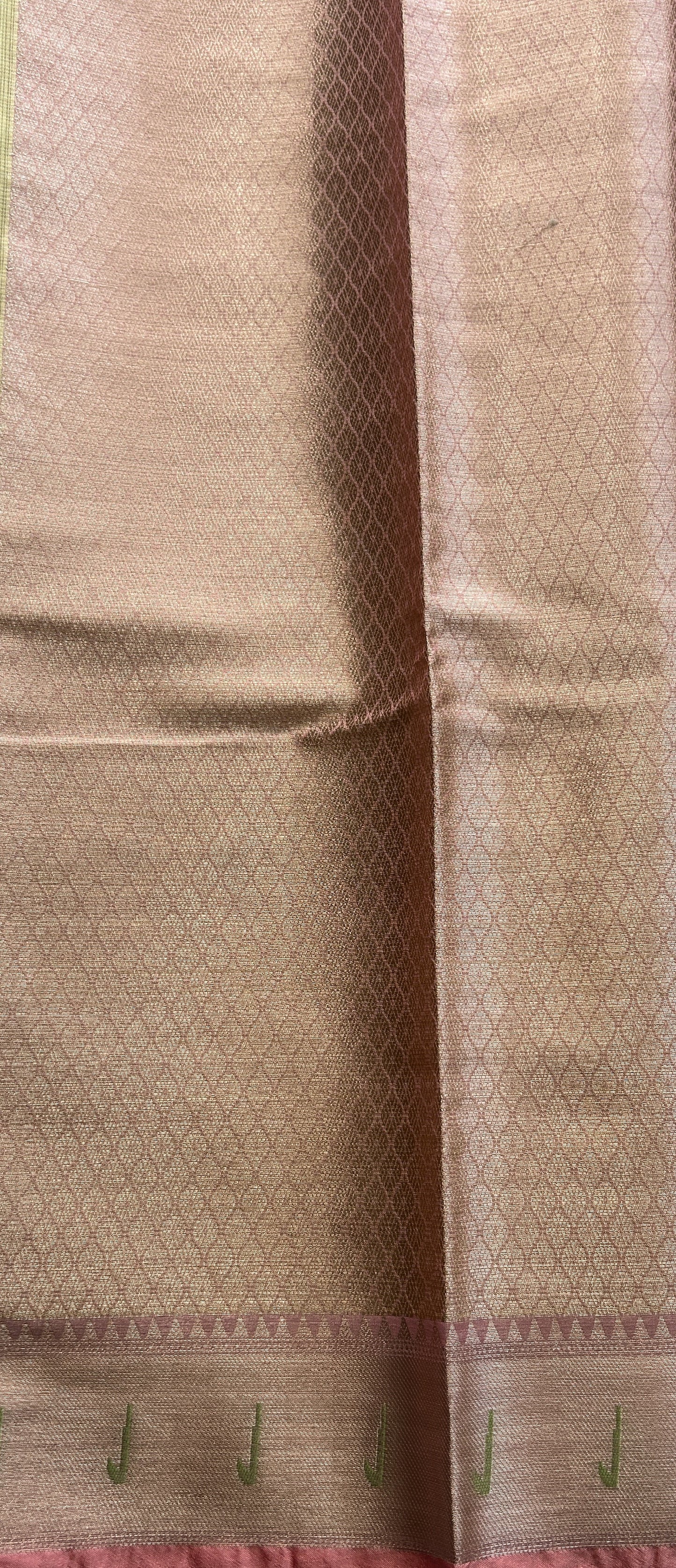 Silk kota Saree Pale Yellow colored Complemented with a Muniya Border. - Sampradaya Designer Studio
