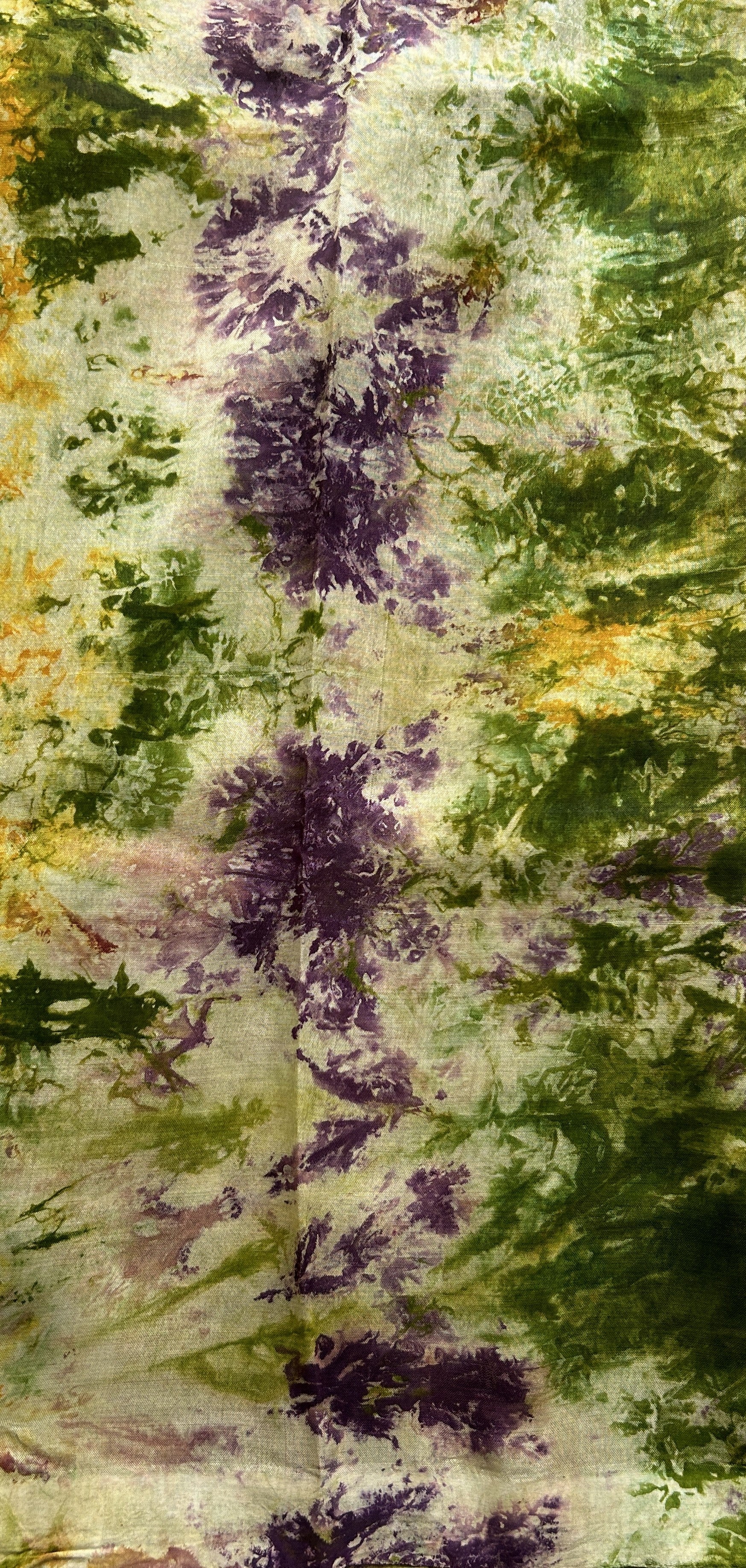 Mangalagiri Pattu Shibori Saree Lavender colored complemented with a Borderless. - Sampradaya Designer Studio